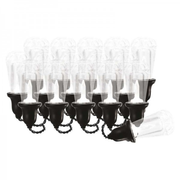 LED světelný řetěz – 16x párty žárovky čiré, 3,6 m, venkovní i vnitřní, studená bílá EMOS DCPW04