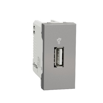 konektor uSB 2.0 datový, 1M, Aluminium Unica NU342930