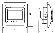 termostat PT712-EI ELBOCK podlahový, týdenní, digitální, do krabičky_obr3